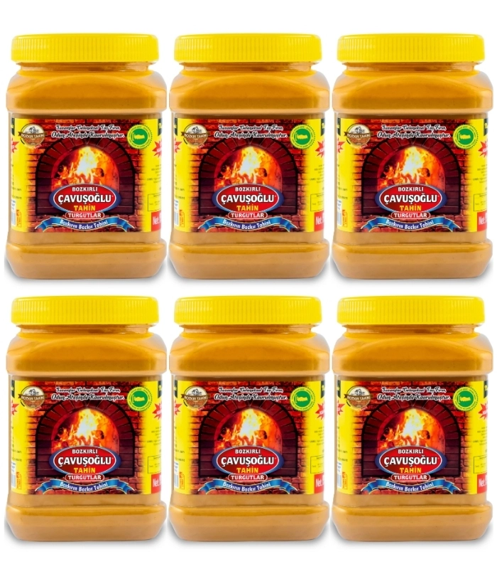 Odun Ateşinde Karafırında Çifte Kavrulmuş Kepeksiz Bozkır Tahini 930g x 6