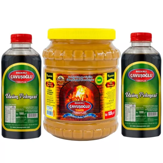 Süper Kampanya (Kepeksiz Bozkır Tahini 1830g - Üzüm Pekmezi 1900g)